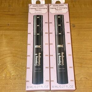 Marie Claire Jet Black Defining & Volumizing Mascara bundle of 2